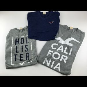 Three Hollister t shirts size large
